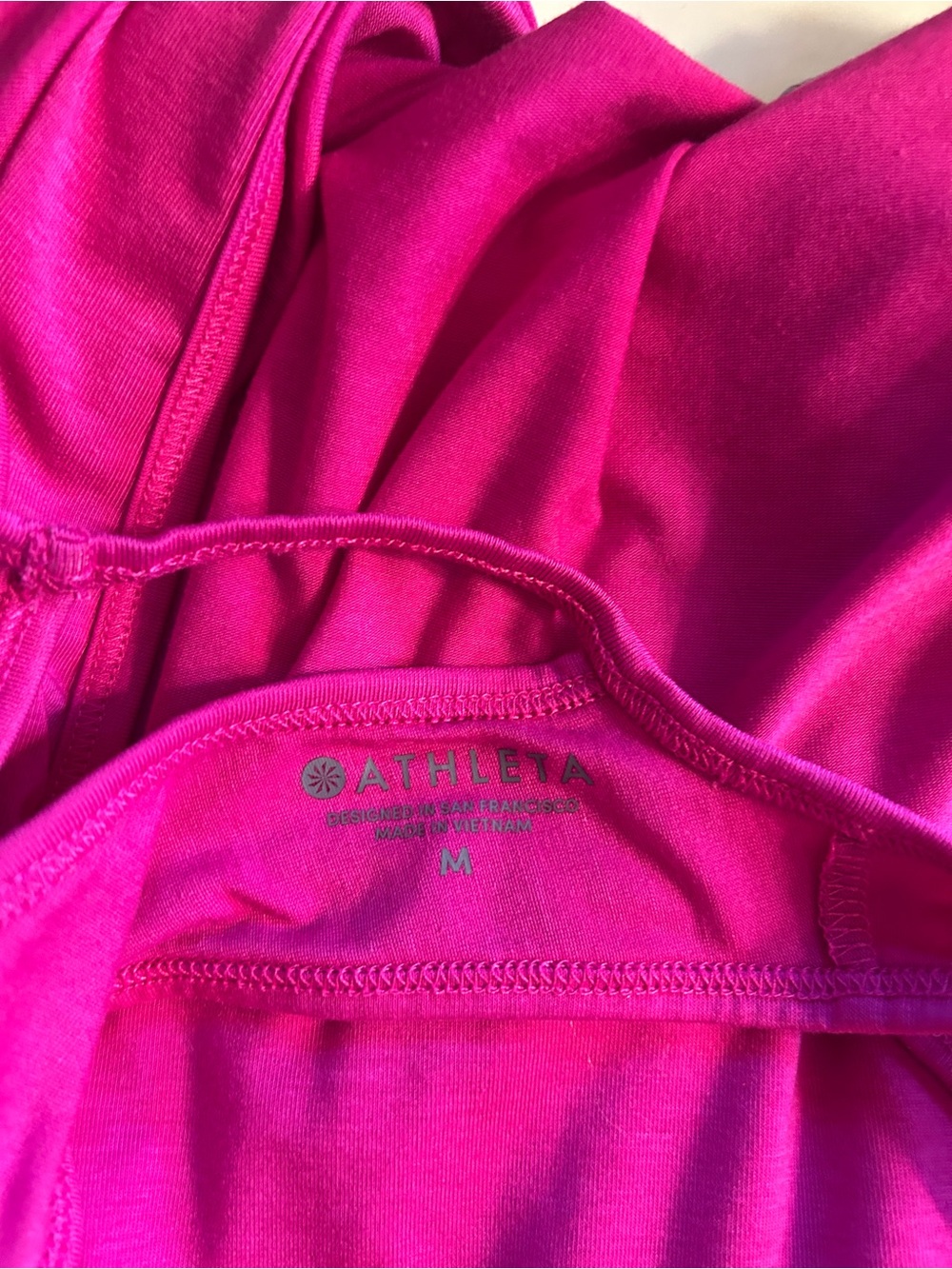 Athleta Bright Fuchsia Racerback Tank - Picture 4 of 4